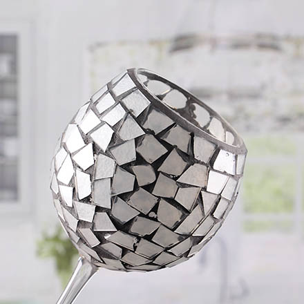 Bottomless mosaic candle holder colored glass votive holders wholesale