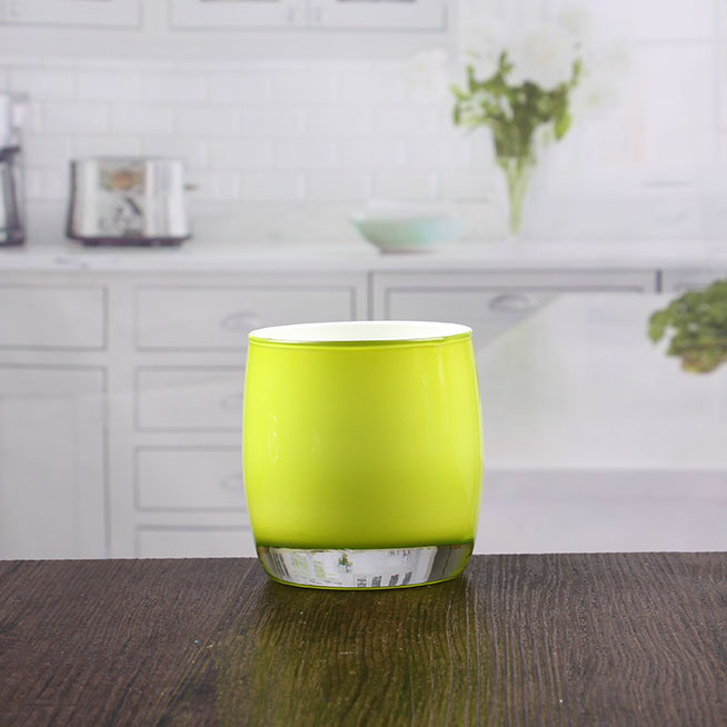 Portacandele in vetro di decorazione portacandele votive in ciano