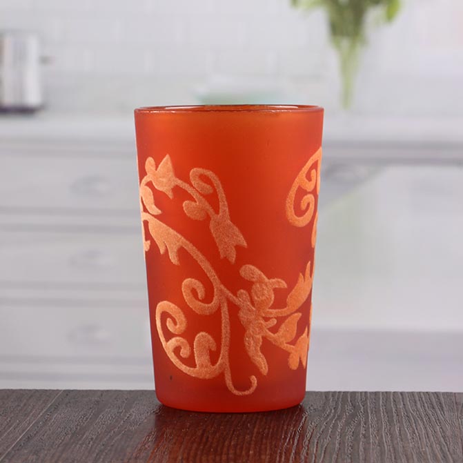 New style 2017 fashion red candle holders glass bulk candle holders for centerpieces