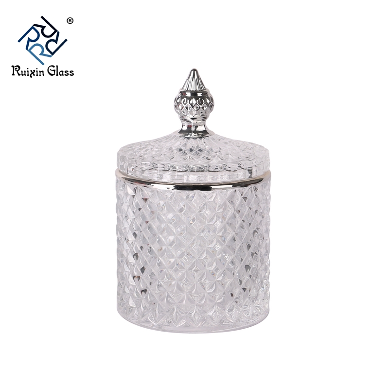 Großhandel Rabatt Glas Zylinder Kerzenhalter mit Deckel