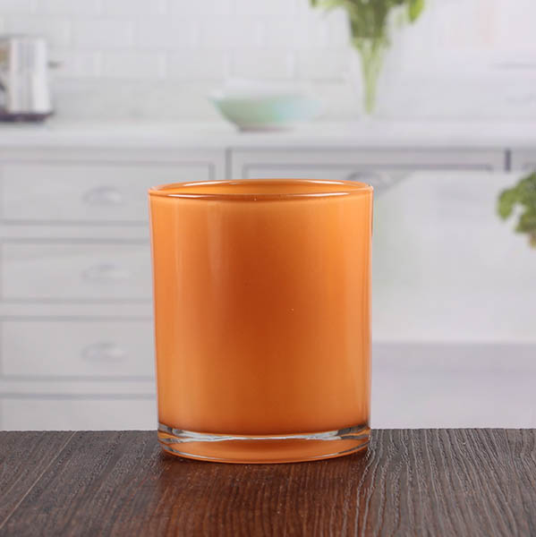 Großhandel kleine orange Kerze Halter Bulk Votivhalter
