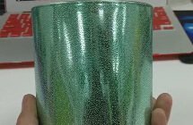 الصين تصفيح شمعة حامل في البلاتين مطلي داخل و اللوحة خارج