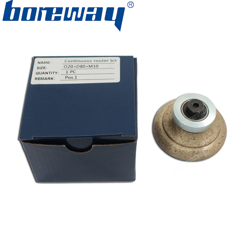 O20xD80xM10 Continuous Rim Router Bit For Polishing Granite Marble Other Stones And The Counter