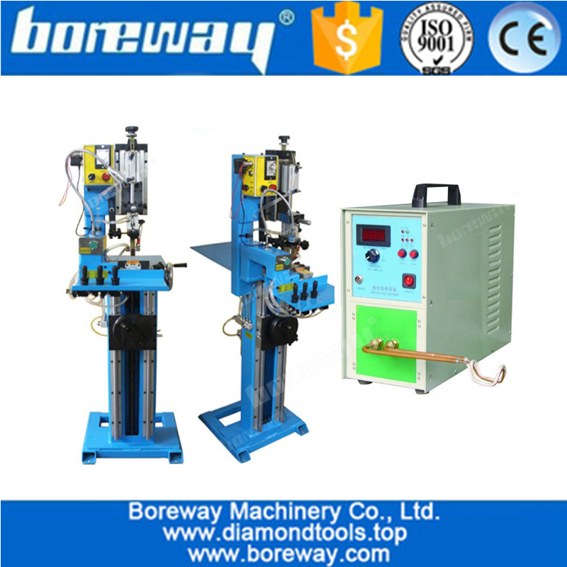 semi automatic brazing welding frame rack connect with high frequency induction heating welding machine