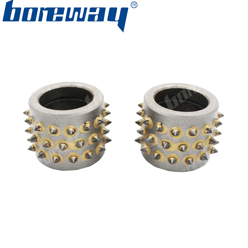 45 Teeth Bush Hammer Roller Without SupportFactory Price Litchi Surface Alloy Abrasive Tool