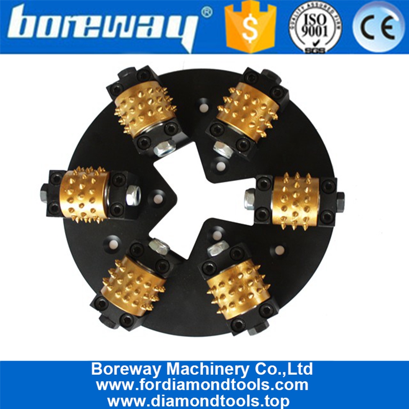 HTC 270MM Bush Hammer Plate With 6 Rollers: