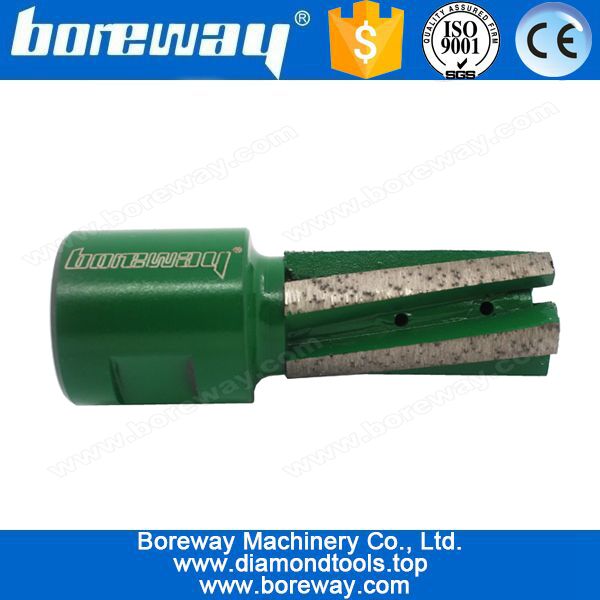 1-5 / 8 pollici x 3/4 di pollice gas saldati filettatura femmina - Segmento obliquo diamante ad alta velocità delle dita Bit