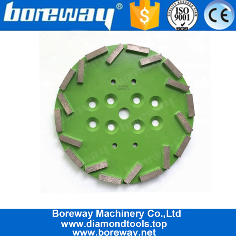 10 Inch Diamond Grinding Plate With 20 Segments For Concrete Terrazzo Floor