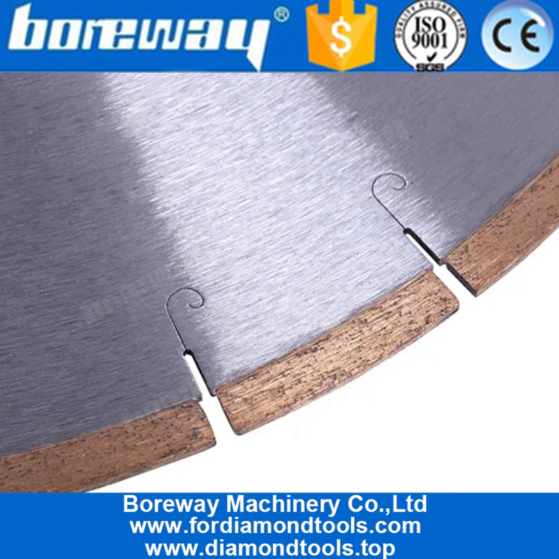 14 Inch Fish Hook Slot Diamond Cutting Saw Blade for Marble