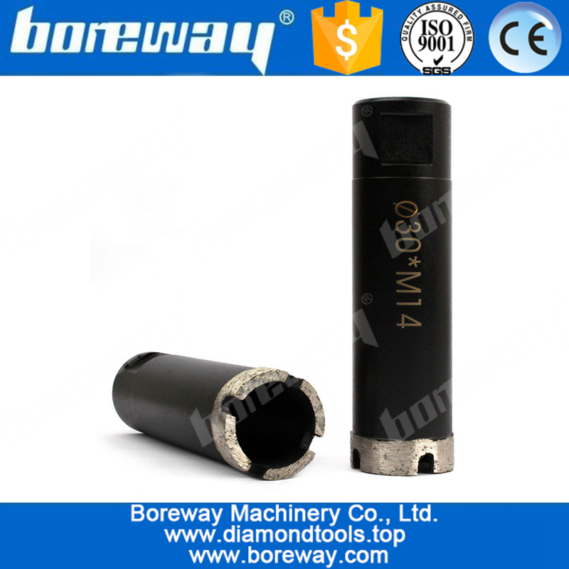30mm Diamond Drilling Bits Thread M14 For Ceramic Tile Marble Stone