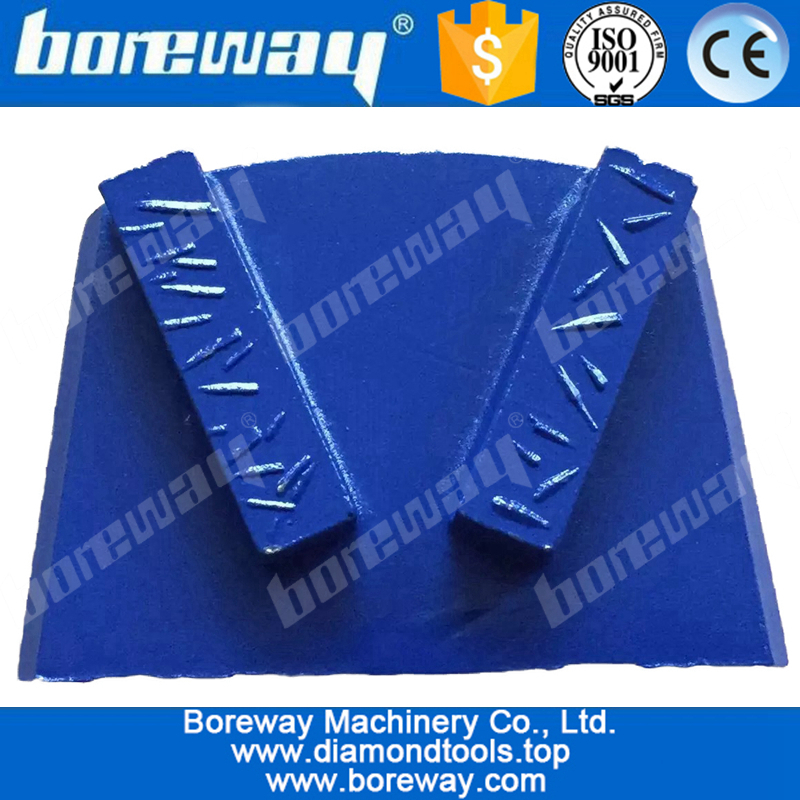 2 rectangle segments concrete diamond grinding shoes for lavina grinding machines