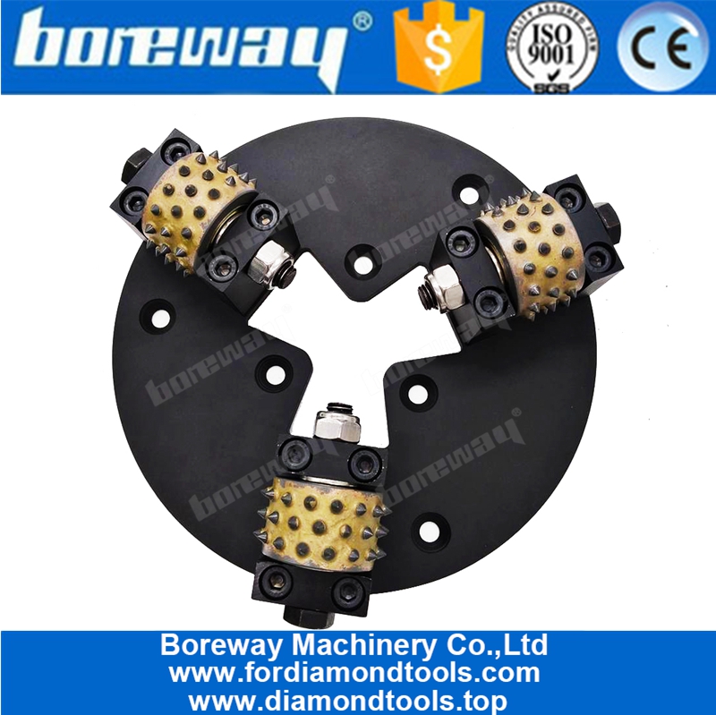 230MM 3 Rollen Bush Hammerplatte des Schleifers HTC