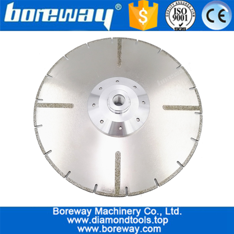 230MM Electroplated diamond cutting blade 22.23MM or M14 flange with protection reinforced diamond disc with flange