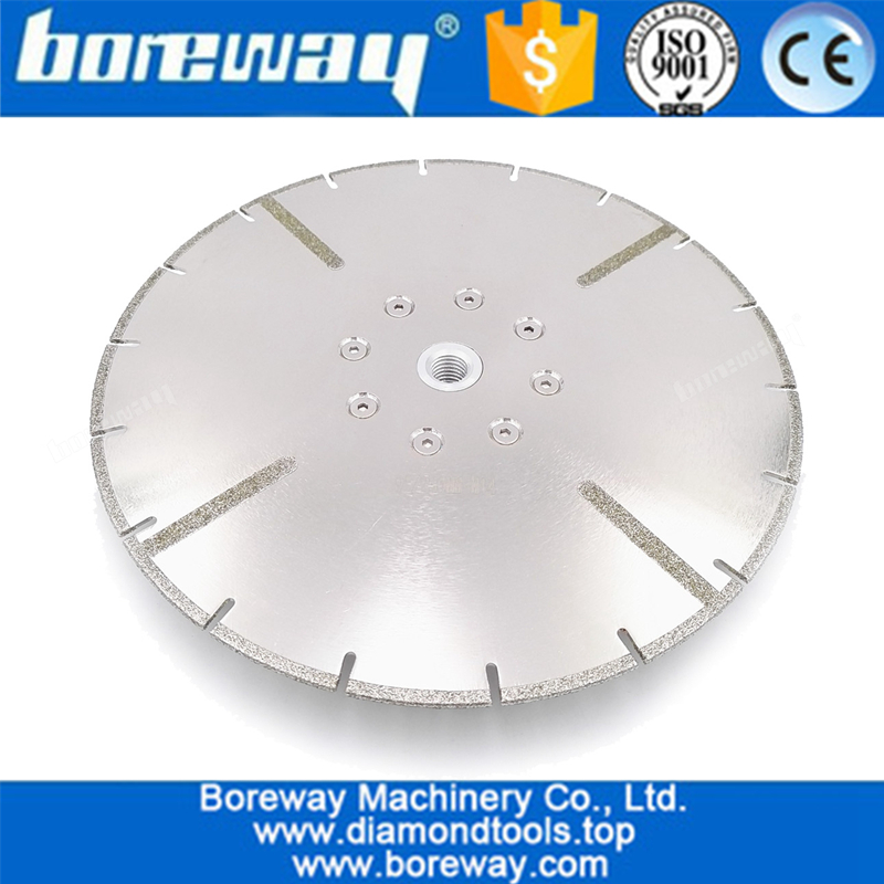 230MM Electroplated diamond cutting blade 22.23MM or M14 flange with protection reinforced diamond disc with flange
