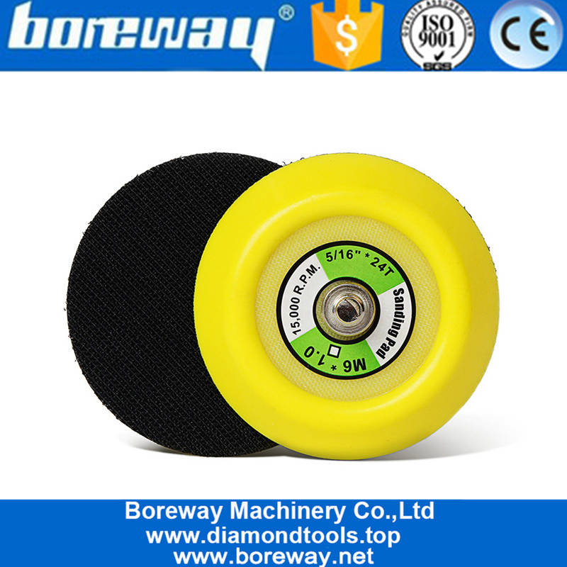 3 इंच हुक और लूप प्लेट बैकर धारक 5/16 "24T या M6 थ्रेड के साथ