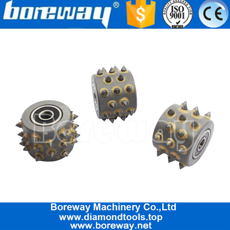 30 Pin Rotary Bush Hammer Roller For Granite Finish Manufacturer
