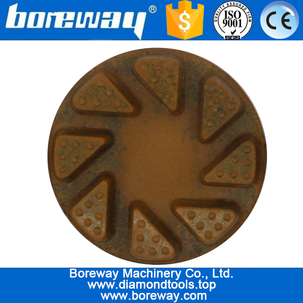 3inch 80mm 4 steps floor diamond polishing pads with metal