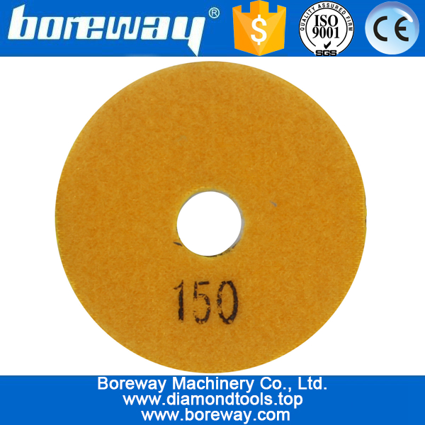 3inch 80mm 7 steps sprial type wet use diamond polishing pads