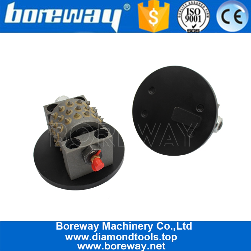 4 Inch 45S Husqvarna Bush Hammer Roller For Grinding Stone Marble