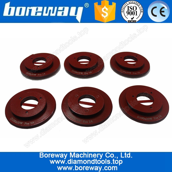 4 इंच घोंघा ताला डायमंड पीस कप के लिए ग्रेनाइट, कंक्रीट के लिए धातु बंधन हीरा पीस कप पहिया