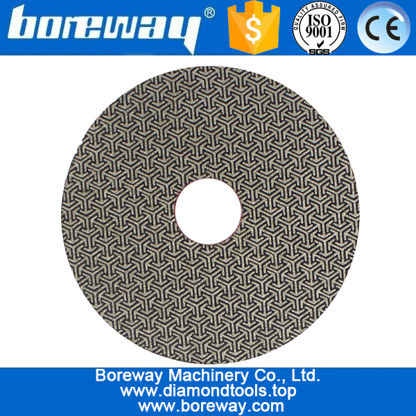 4inch 100 मिमी 6 चरणों electroplated हीरा पॉलिश पैड