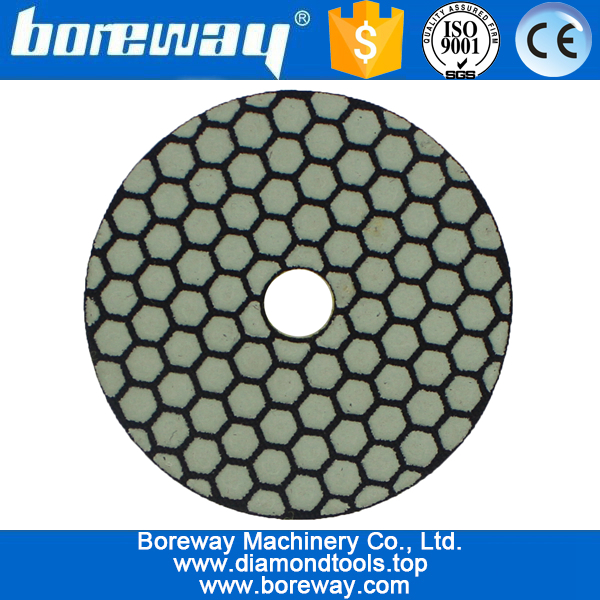 4inch 100mm 7 steps flexible dry use diamond polishing pads