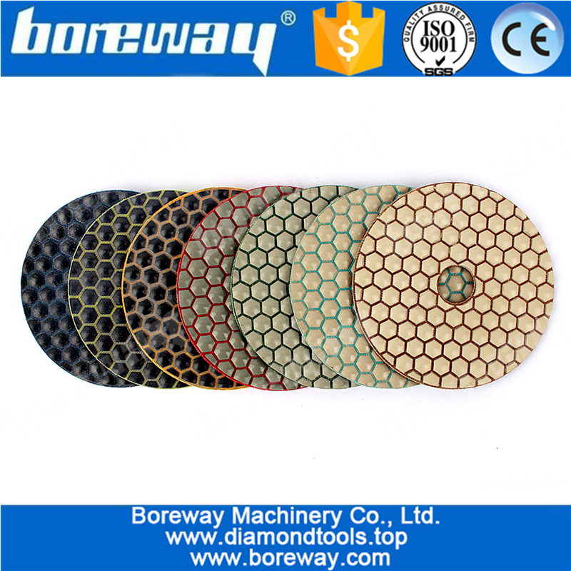 4inch trocken Diamant Harz Bond Polierscheibe zum Polieren von Granit