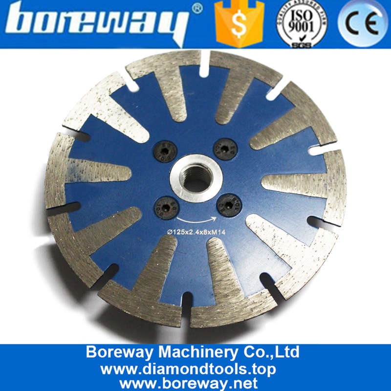 5 इंच 125 मिमी अवतल घुमावदार ग्रेनाइट संगमरमर पत्थर काटना डिस्क कोण कोण की चक्की के लिए