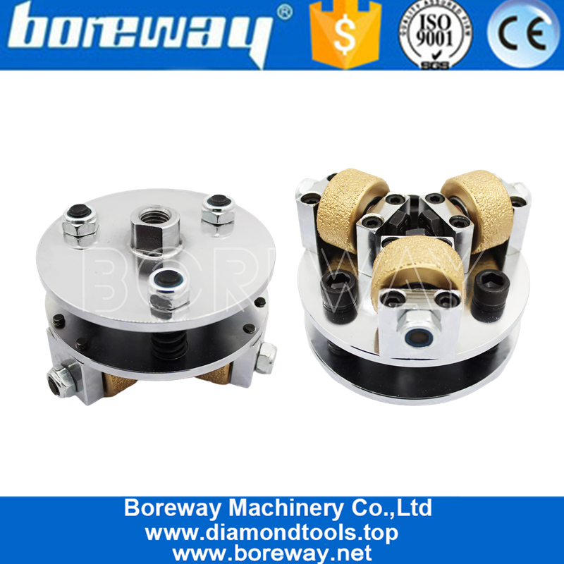 5 inch Double Layer Vacuum Brazing Bush Hammer Plate For Hand Held Machine