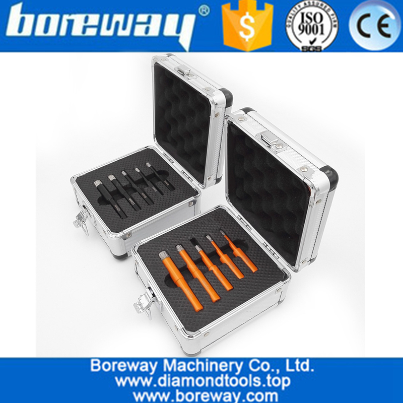 5Pcs/Box Hex Shank Or Round Shank Vacuum Brazed Diamond Core Drill Bits For Stone Ceramic Tile Concrete