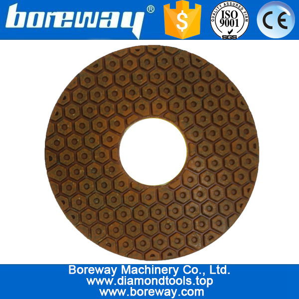 돌 콘크리트 세라믹을위한 5inch 125mm 4 단계 금속 다이아몬드 연마 패드