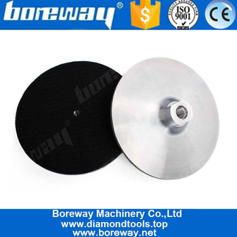 6 Inch Hook And Loop Aluminum Based Backer Pads For Angle Grinder Polisher