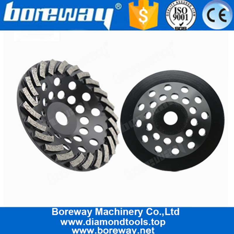 Mola diamantata da 7 pollici da 24 pollici con diamante turbo per pavimento in cemento