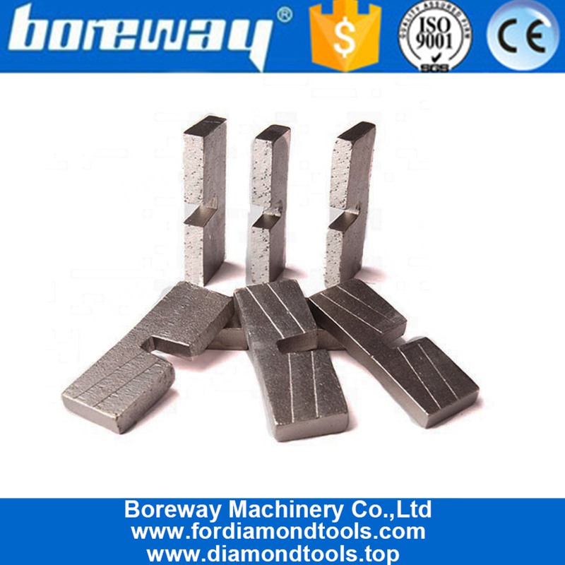 BOREWAY U Slot Silver Welding Edge Cutting Diamond Segment Manufacturer