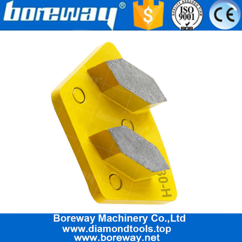 Best Sale Trapezoid Bose 2 Hexagon Segment Metal Diamond Polishing Grinding Pads For Floor Grinder 2020