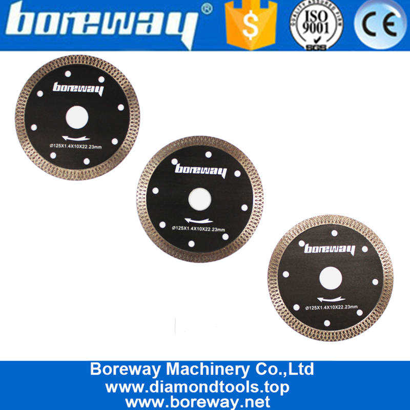 Boreway 105mm Hot Press Sintered Tile Turbo Mesh Blade Disc For Cutting Granite Title Glass Table Saw
