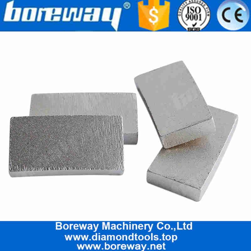 Boreway Flat Shape Smooth Cutting Diamond Segments For Granite Saw Blade