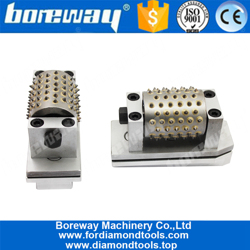 Boreway High Quality 99S Fickert Type Bush Hammer Rollers Grinding Tools For Grinding Stone Manufacturer