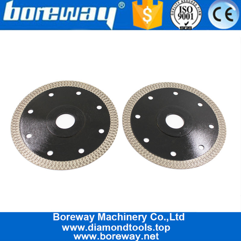 Boreway Großhandel 105Mm Heißgepresstes Turbo-Mesh-Blatt Diamant-Sägeblatt für das Schneiden von Keramikfliesen-Porzellanglas