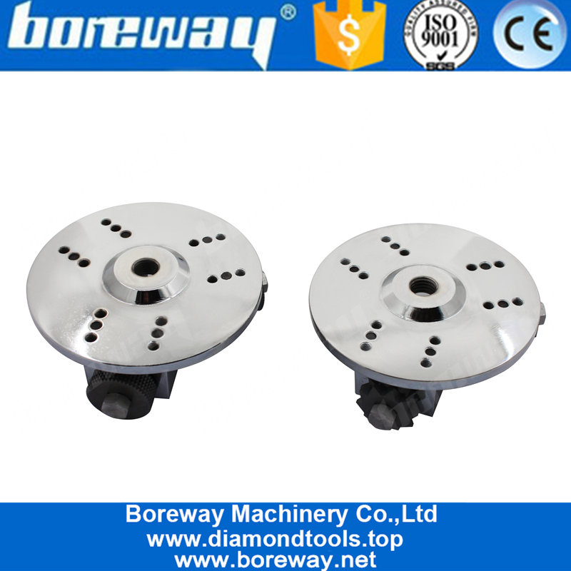 China 3 Rollen D125MM Sandstrahlen Typ Diamant Bush Hammerplatte Für Winkelschleifer