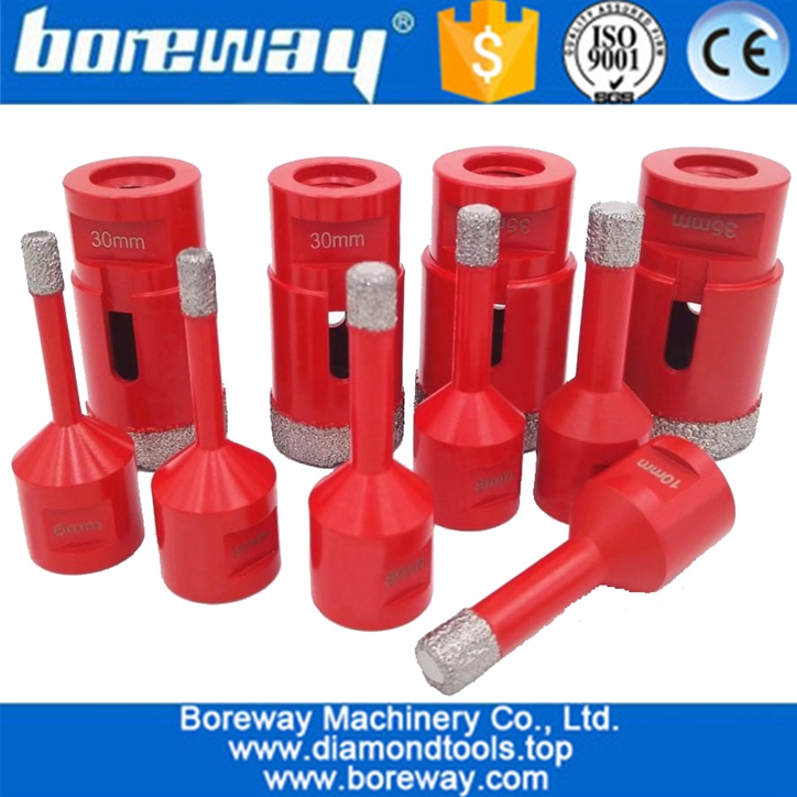 China 5mm-120mm With M14 Thread Vacuum Brazed Diamond Hole Saw Core Drill Bit  manufacturer