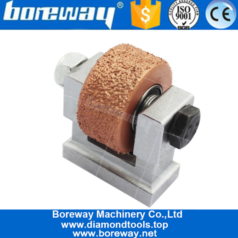 China Vacuum Brazed Rotary Bush Hammer Roller U Support