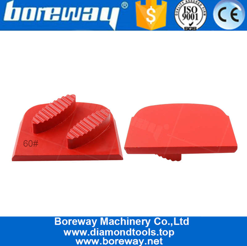 Chinese Manufacturing Companies Shoes Shape Segments Lavina Diamond Red Grinding Terrazzo Floor Diamond Shoe