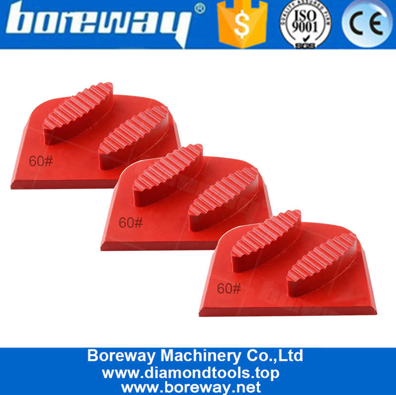 Chinese Manufacturing Companies Shoes Shape Segments Lavina Diamond Red Grinding Terrazzo Floor Diamond Shoe