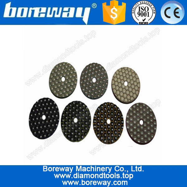 रंगीन षट्भुज सूखी पालिशगर 3 इंच