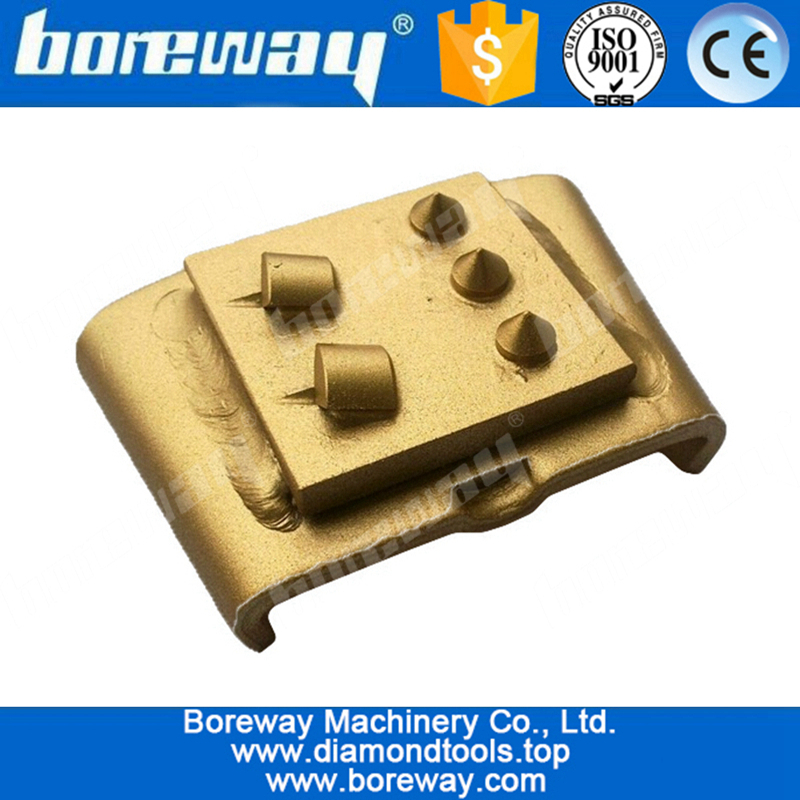 Concrete grinding blocks with 2*PCD segments and 3*alloy segments for HTC floor grinding machines