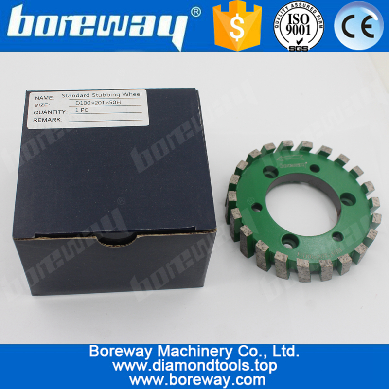 D100*20T*50H diamond standard stubbing wheels withour adapter