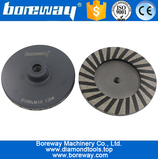 D100 * M10 * 120 # wellensegment diamant cuo schleifscheiben für schleifen konkreten boden