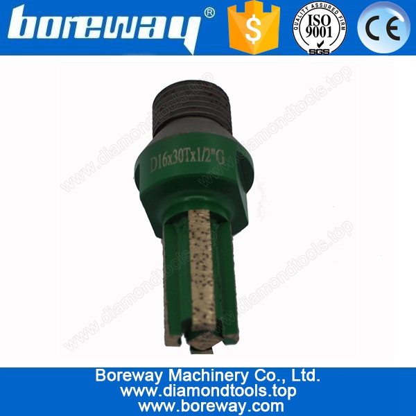 D16*30T*1/2"G Diamond Finger Bite For Grinding Stone Basin