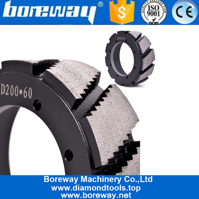 Ruota di calibrazione diamantata D190mm affilata e stabile per linea di calibrazione e lucidatura automatica al quarzo, spessore 70 mm